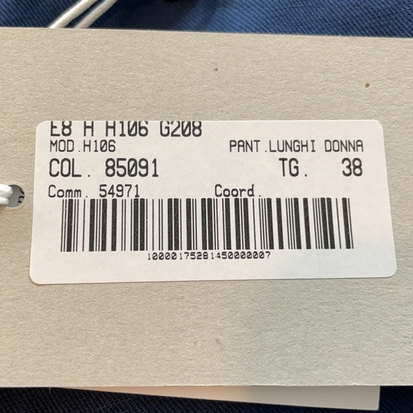 NWT - ASPESI Women's Trousers Blue Mod.H106 - Picture 7 of 7